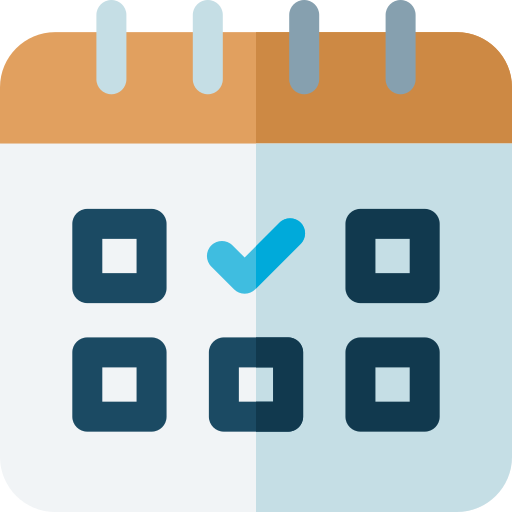 Icône calendrier – prise de rendez-vous